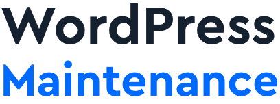 Logo tekst WordPress Onderhoud