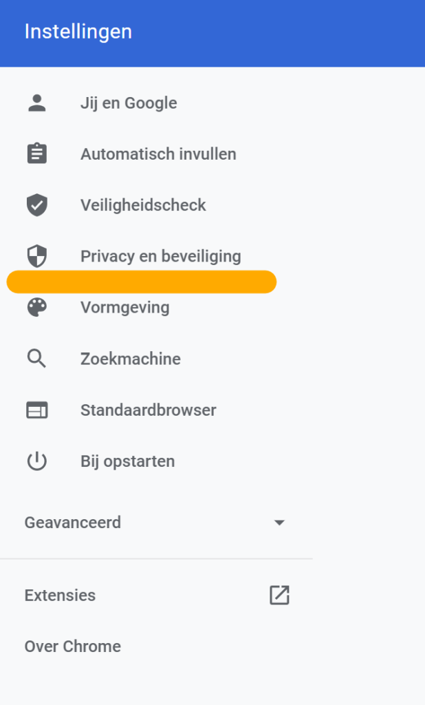 Google Privacy en beveiliging