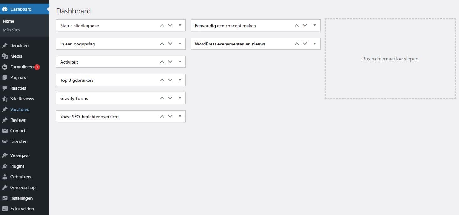 Afbeelding WordPress dashboard overview, features & tips